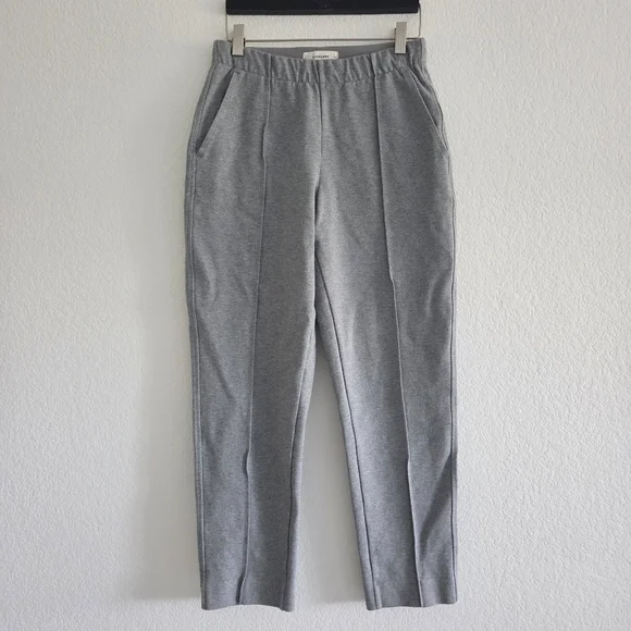 Everlane The Dream Pant XS Heathered Gray Tapered Leg Pull On Office Casual - Picture 3 of 15